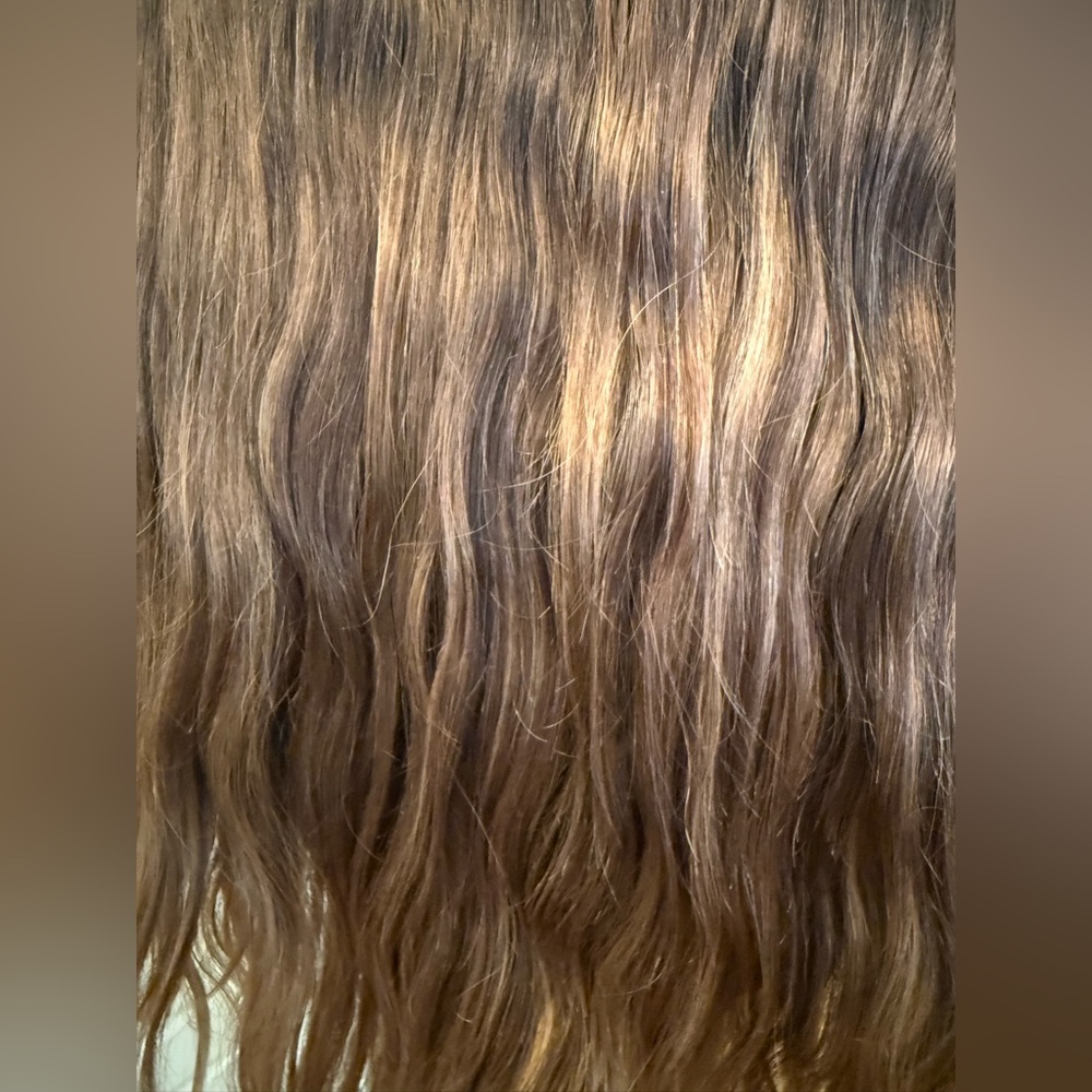 BELLAMI Silk Seam 220 G 6-Piece Dark Brown / Chestnut Brown Clip In Extensions - Picture 3 of 8
